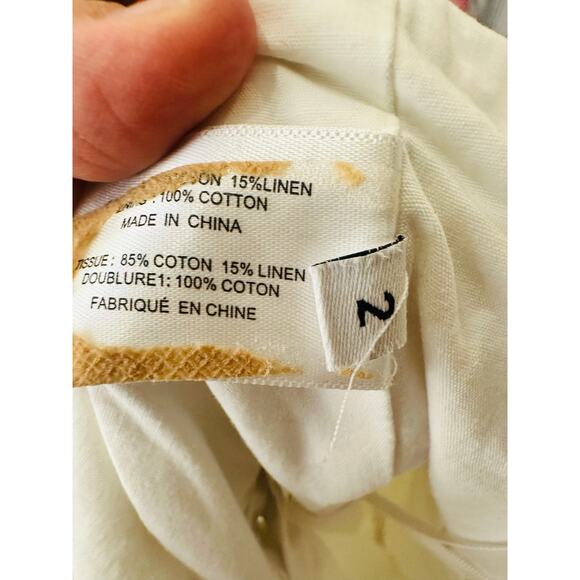 PROENZA SCHOULER White Exposed Zipper Button Detail Sleeveless Sundress Size 2 - Picture 5 of 13